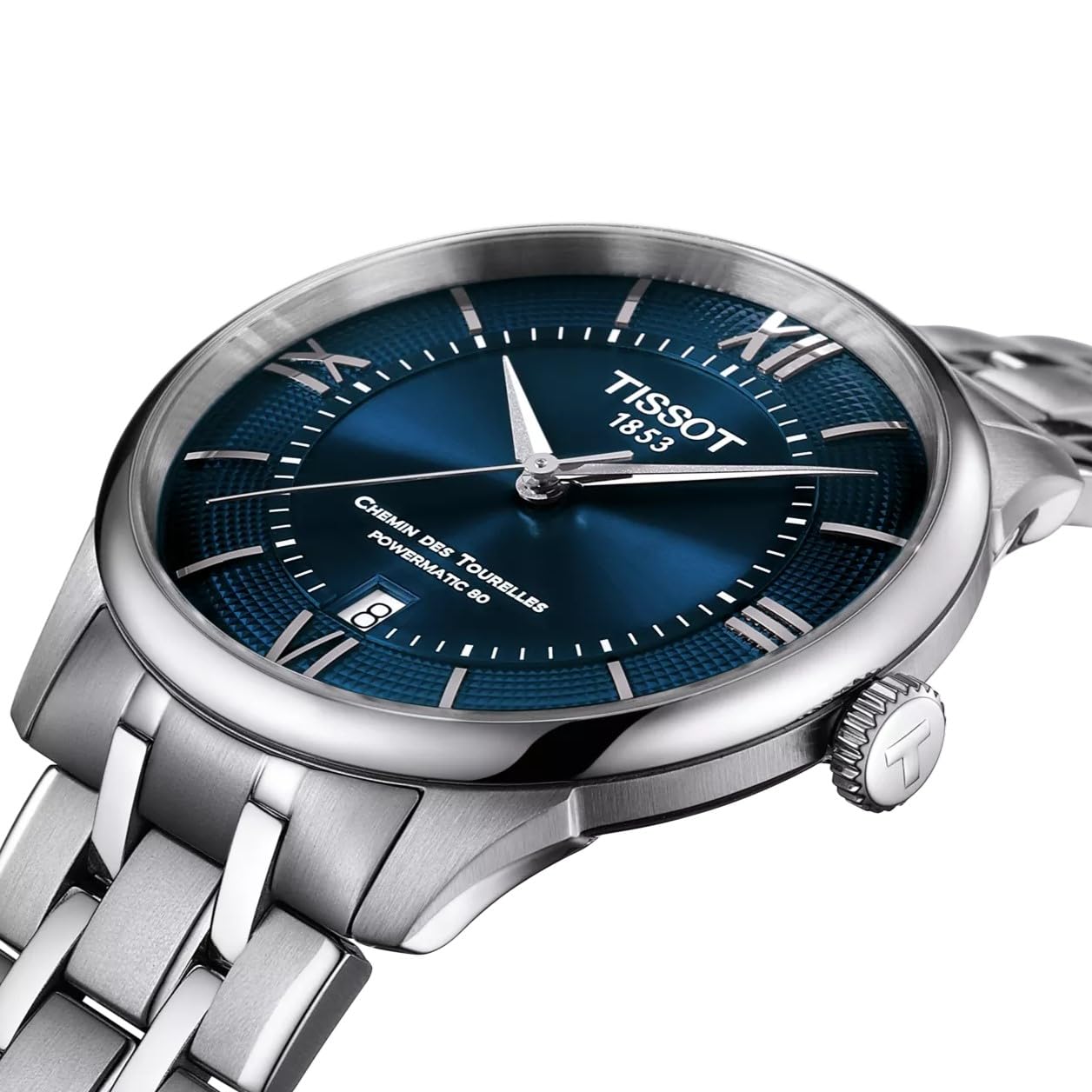 Tissot Reloj de Pulsera analógico automático para Hombre Chemin Des Tourelles Powermatic 80