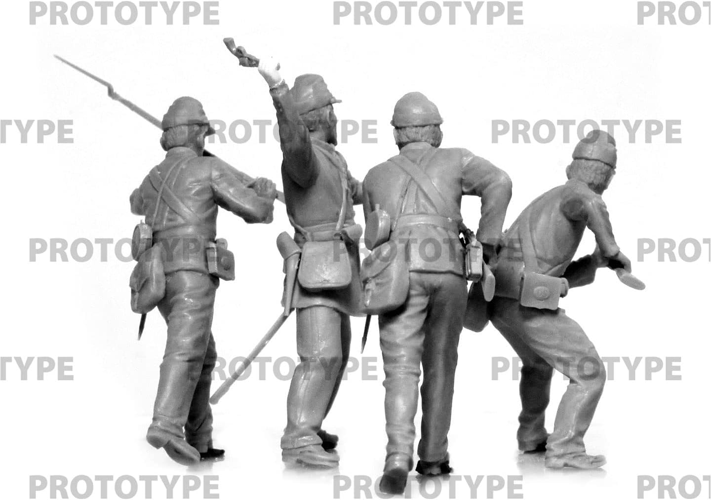 ICM 35023 Plastic Military Figure Models American Civil War Union Infantry. Set #2 - Scale 1:35