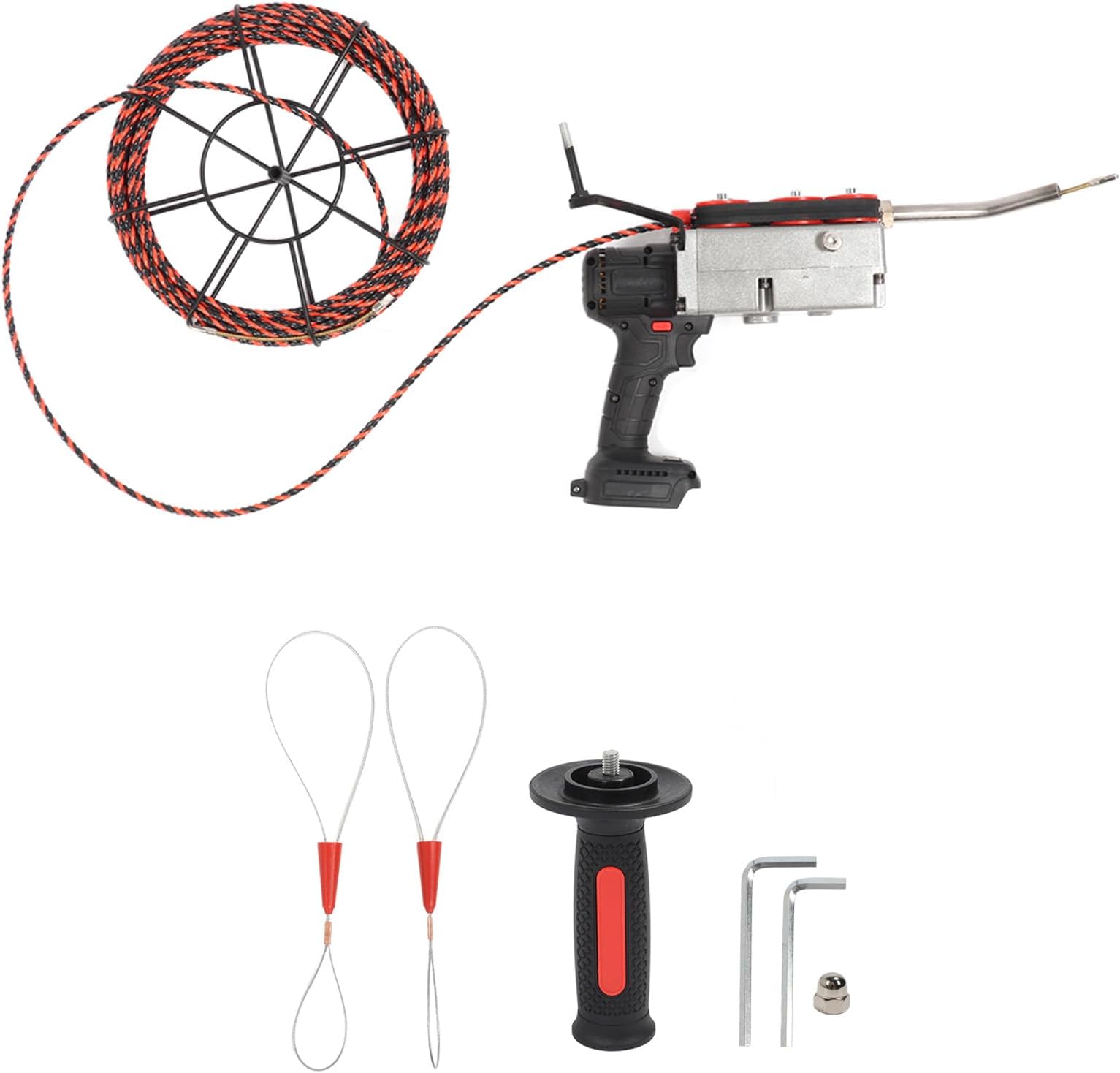 Electric Pipe Threader Brushless Motor Handheld Pipe Threading Machine for BL1830 BL1840 BL1850 Battery Interface 15m Wire Portable Pipe Cutter