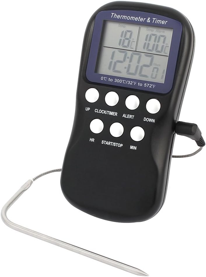 0C to 300C Stainless Steel Probe Digital Food Thermometer/Timer (4c392cfcb025706e00ae0eae2eadd4bf)