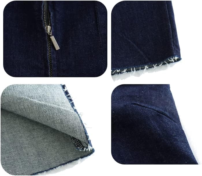 XPONNI Denim Maxi Dress for Women Denim Tube Dress Strapless Sleeveless Bodycon Midi Jean Dresses for Women 2025 - Image 6