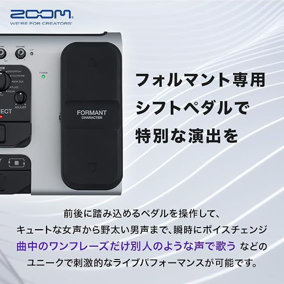 ZOOM Vocal Effector, Voice Changer, V6-SP, VTuber, Listen to Sing, MTR Function, Linked to SGV6