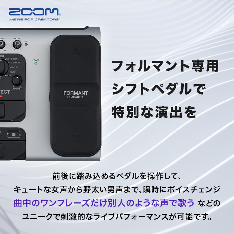 Zoom V6 ボーカルエフェクター(マイク付属なし) The Zoom V6 | ZOOM