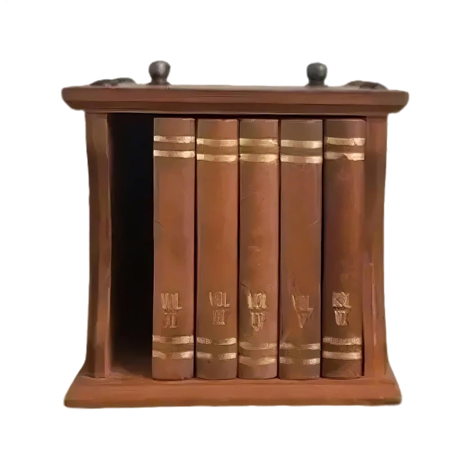 Dessous de verre rétro en forme de livre pour décoration de bibliothèque chic