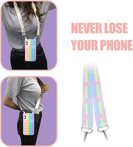 Miniatura 6 de Funda antiestrés para iPhone 11, diseño de dibujos animados 3D, diseño de dibujos animados graciosos kawaii, diseño de silicona suave para niñas