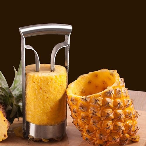 Miniatura 2 de Descorazonador de piña de acero inoxidable, cortador de pelador de frutas, herramienta de cocina