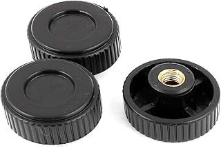 Lon0167 New M8 Female Featured Thread 40mm Head Reliable Efficacy Dia Clamping Knurled Knob Black 3Pcs(id:990 46 05 68b)