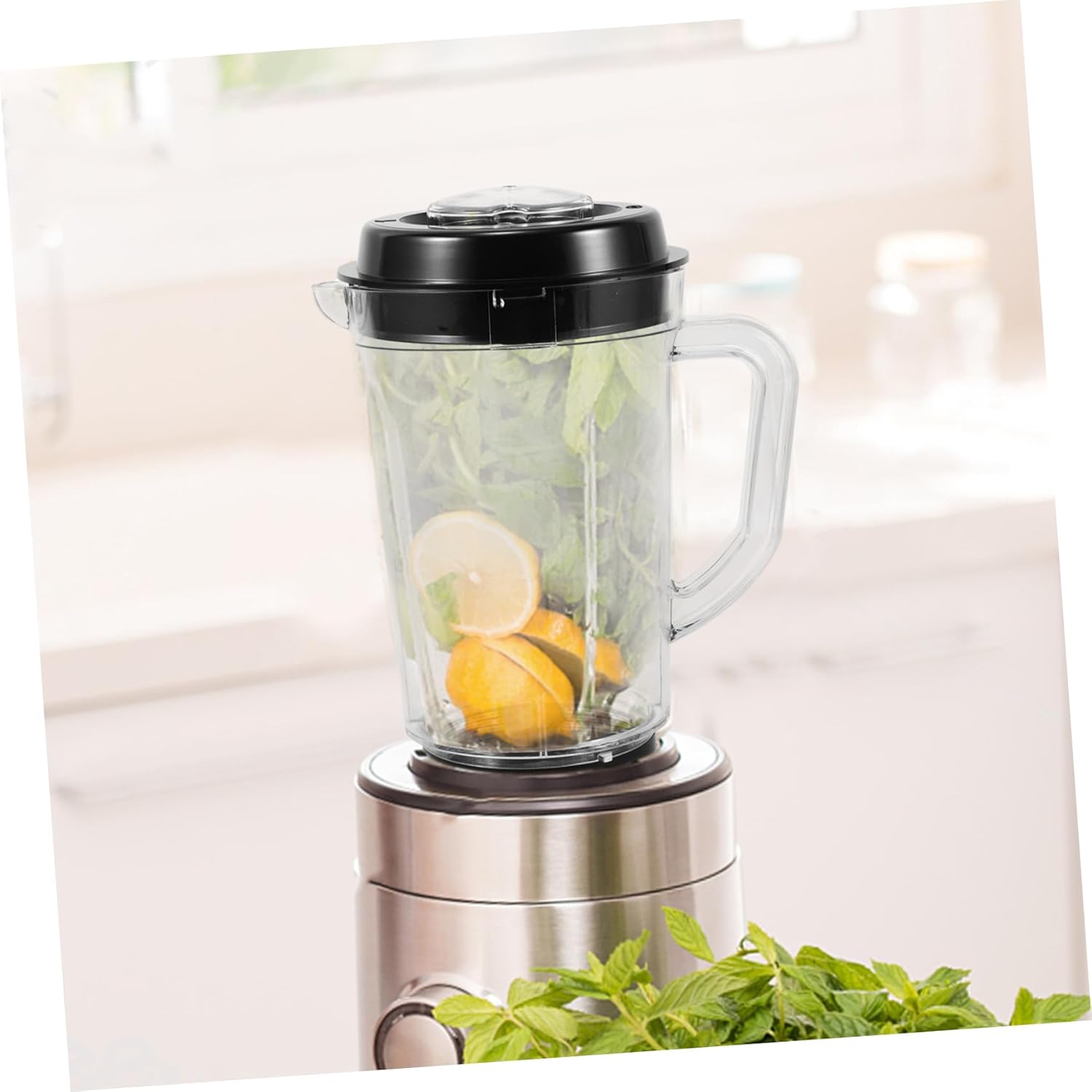 Garneck 250w Plastic Smoothie Cup Replacement Lid for Juicer Reusable Smoothie Cup Cover Accessory Easy to Install