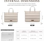 RAINYEAR Laptop Bag for 14 Inch/15.6 Inch Computer PC Notebook, Protective Padded Elegant Laptop Bag with Shoulder Strap