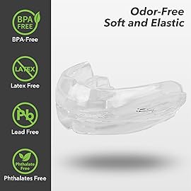 Sport Mouth Guard Youth Adult, Mouthguard for Braces Sparring Mouth Guard, Double Braces, Soft, No Boiling RequiredFootball, Taekwondo, Jujitsu and Karate