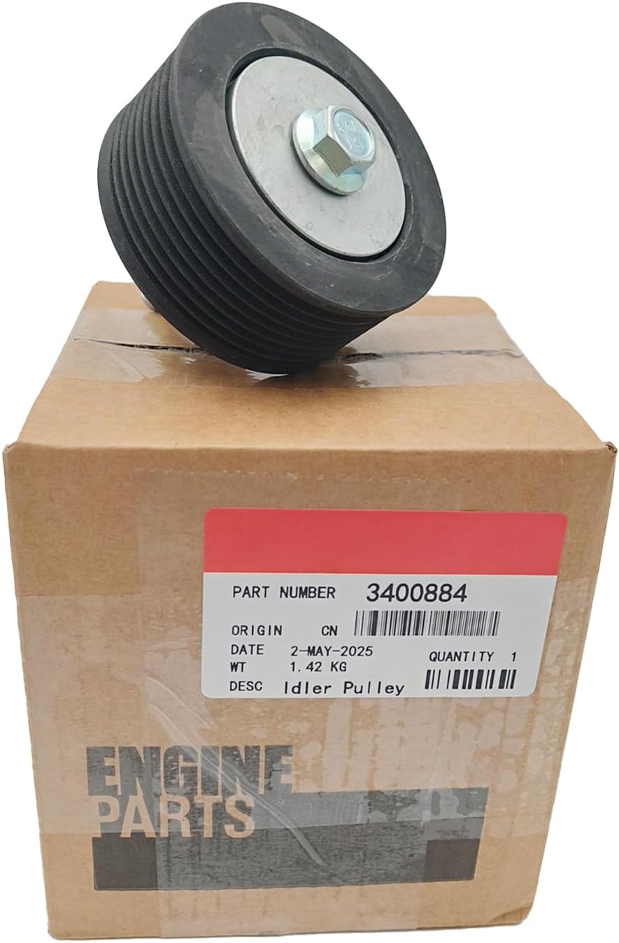 Idler Pulley 3400884 3400883 Compatible for Cummins Engine ISM CM570 ISM CM870 ISM CM875 ISM CM876 QSB6.7 CM2850 QSB6.7 CM850 4ISBE 4B4.5 ISM11 QSM11 M11