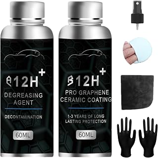 Ceramic Car Coating | Durable Paint Polish Spray Mold for Hard Use | 2 Bottles Paint Restorer - For Car,Truck,SUV And Camper Maintenance