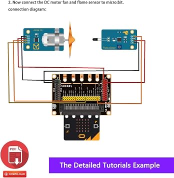 Adeept Sensor Starter Kit for BBC Micro:bit (V2 Included) | Programmable Starter Kit for Micro:bit with 35 Projects PDF Tutorial Book | Expansion Board Included