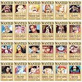 【El paquete incluye】: One Piece Póster decoraciones de pared especiales le permiten relajarse todos los días que te inspira. 24 carteles con diferentes patrones (14,3*21cm). Hecho de papel kraft de alta calidad, se ve muy retro y nostálgico y es muy adecuado para accesorios para el hogar.