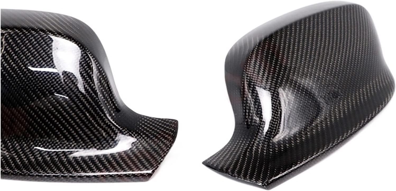 1 Pair Carbon Fiber Side Mirror Cover Caps Sticker Add-on Compatible With BMW X1 E84 2011-2013 X3 F25 2010-2013 Accessories