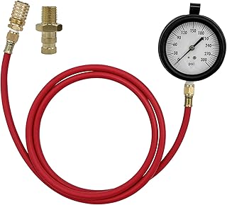 TU-32-20, Compuchek Diesel Fuel Pressure Test Gauge with Compucheck, 0-300 PSI, Fuel Pressure Gauge Tester Compatible with Cummins Diesel Engines and Other Diesel Engines, for Road Testing