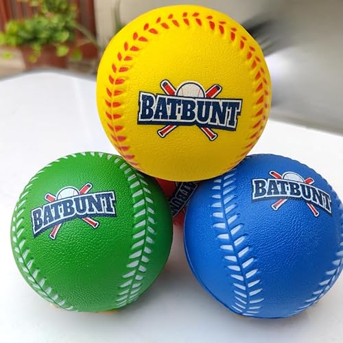 Miniatura 7 de Pelotas de béisbol de espuma para niños, jugadores adolescentes, pelotas de entrenamiento de práctica blanda para golpear o reemplazar pelotas