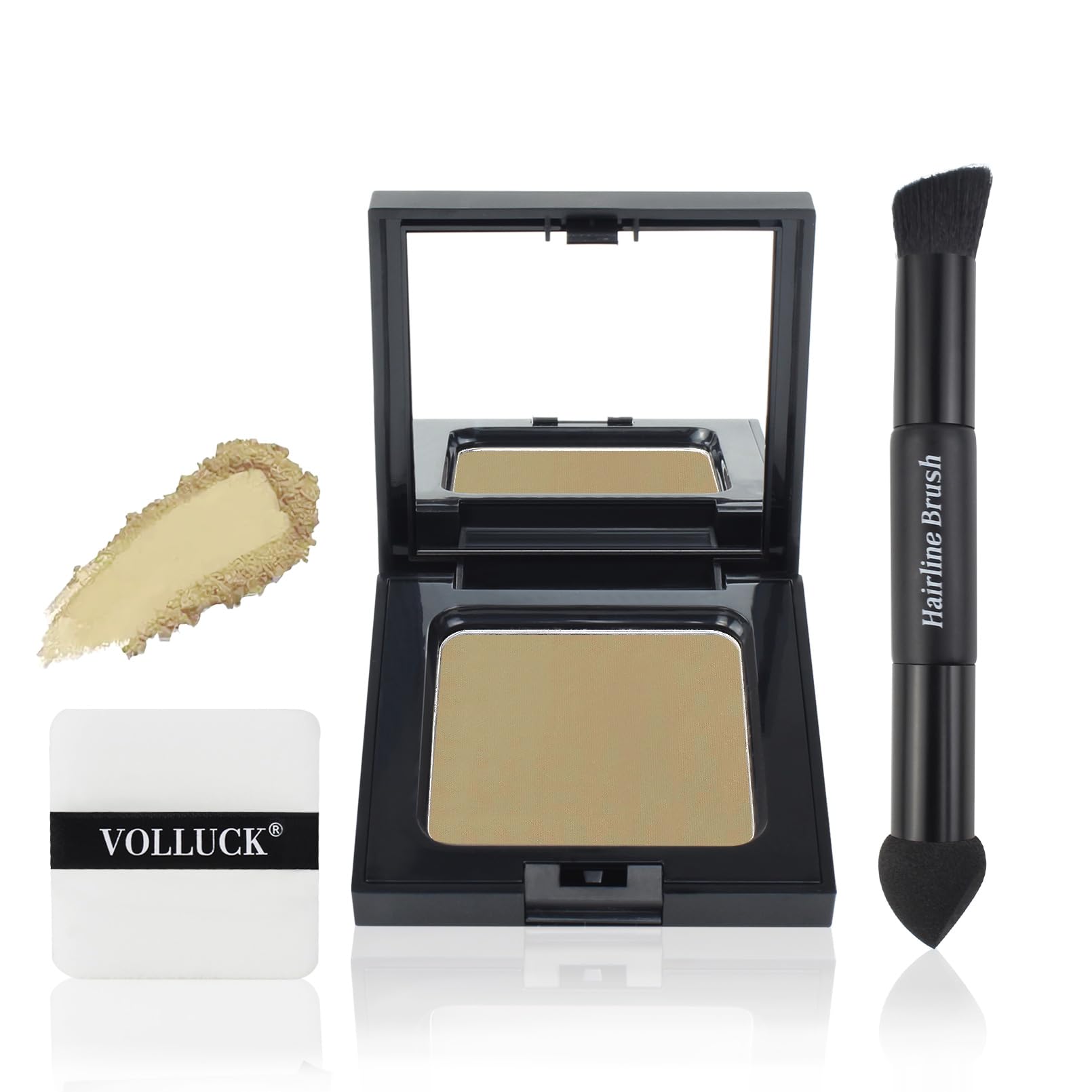 VOLLUCK Root Touch up Powder 12g, Covers Grey Roots & Conceals Thinning Hair, Hairline Powder for Men & Women, Natural Look
