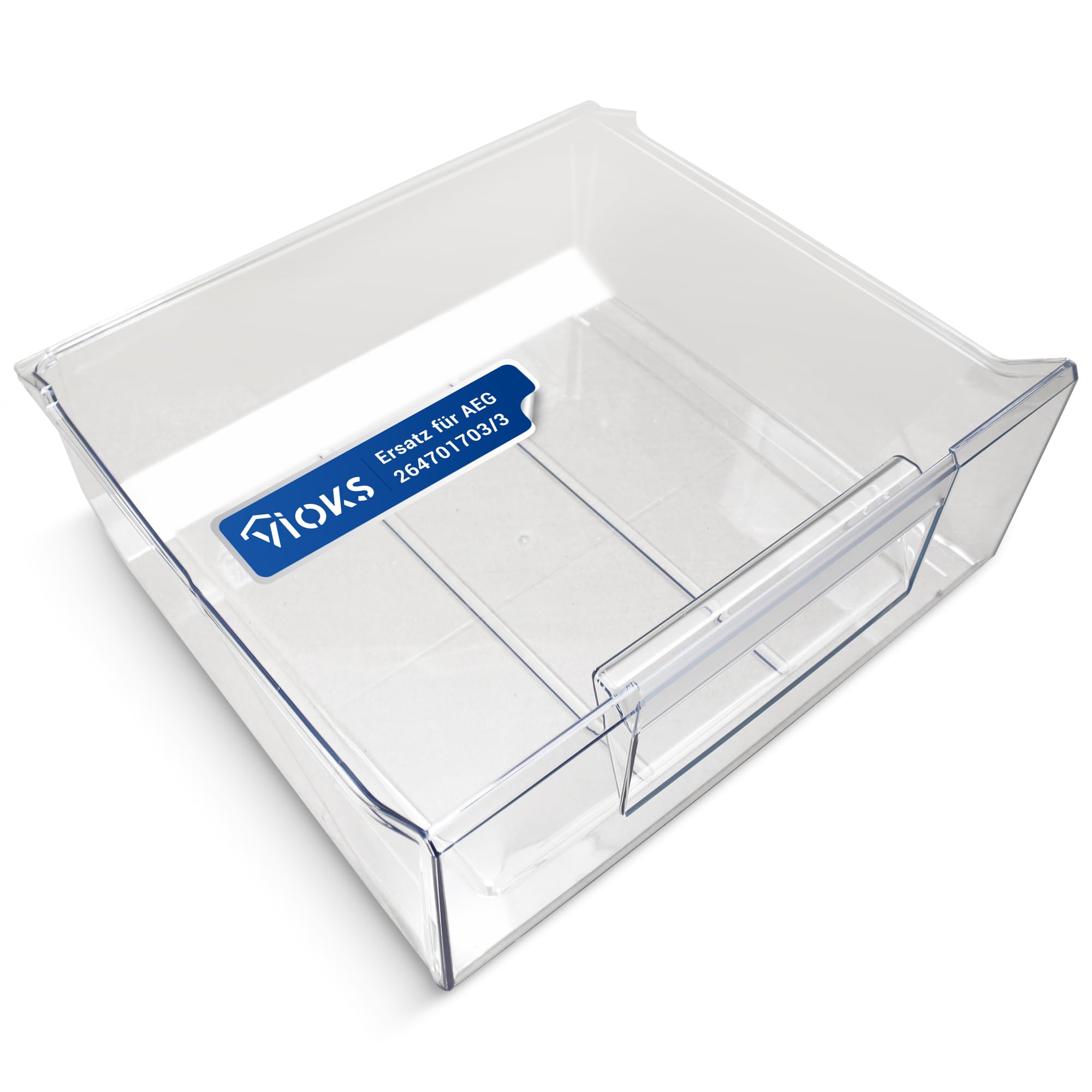 VIOKS Gefrierschrank Schublade Ersatz für AEG Juno Zanussi 264701703/3 | Gefrierkasten, 395x160x360 mm, ersetzt 2675039198, für Gefrierfach Gefrierschrank KühlGefrierKombination