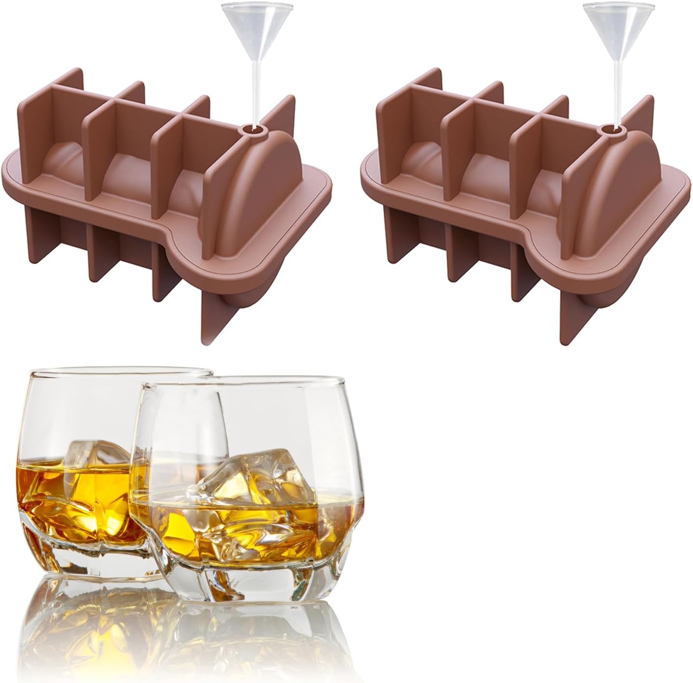 Amazon.com: 2 pcs Creative Silicone Ice Cube Tray - Fun adult prank ice ...