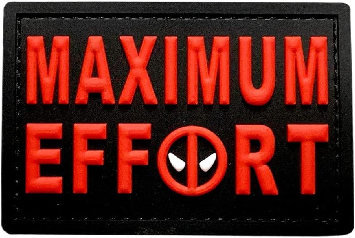 Maximum Effort Tactical Patch (3D PVC Rubber - 3.0 X 2.0)