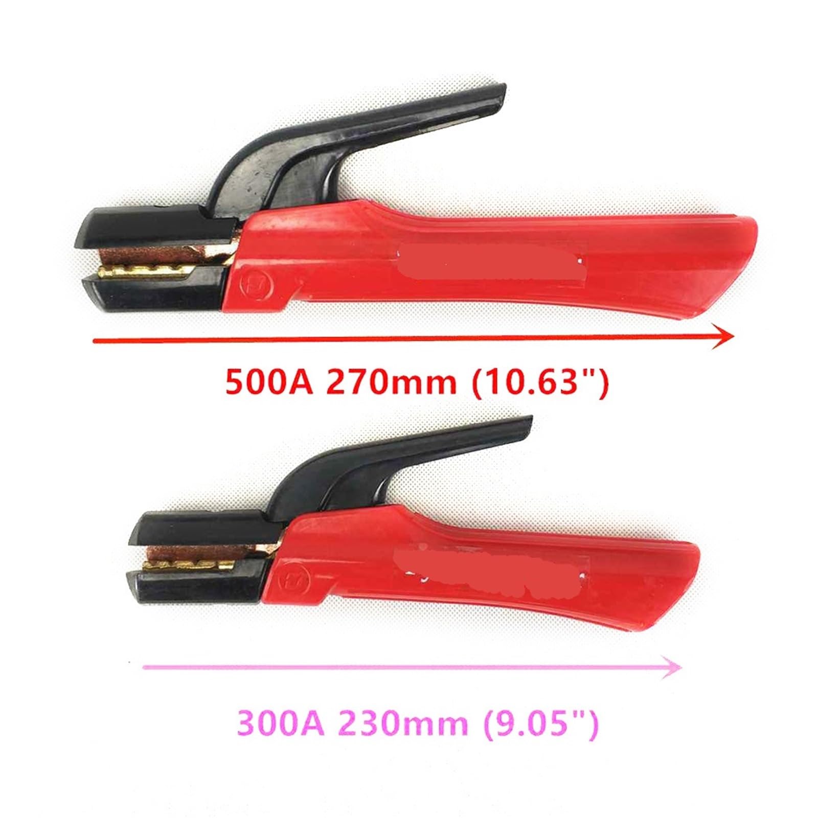 Uchwyt elektrody spawalniczej 300A 500A, zacisk elektrody do spawarki MMA Stick ARC, 1 szt. (wersja 500A)