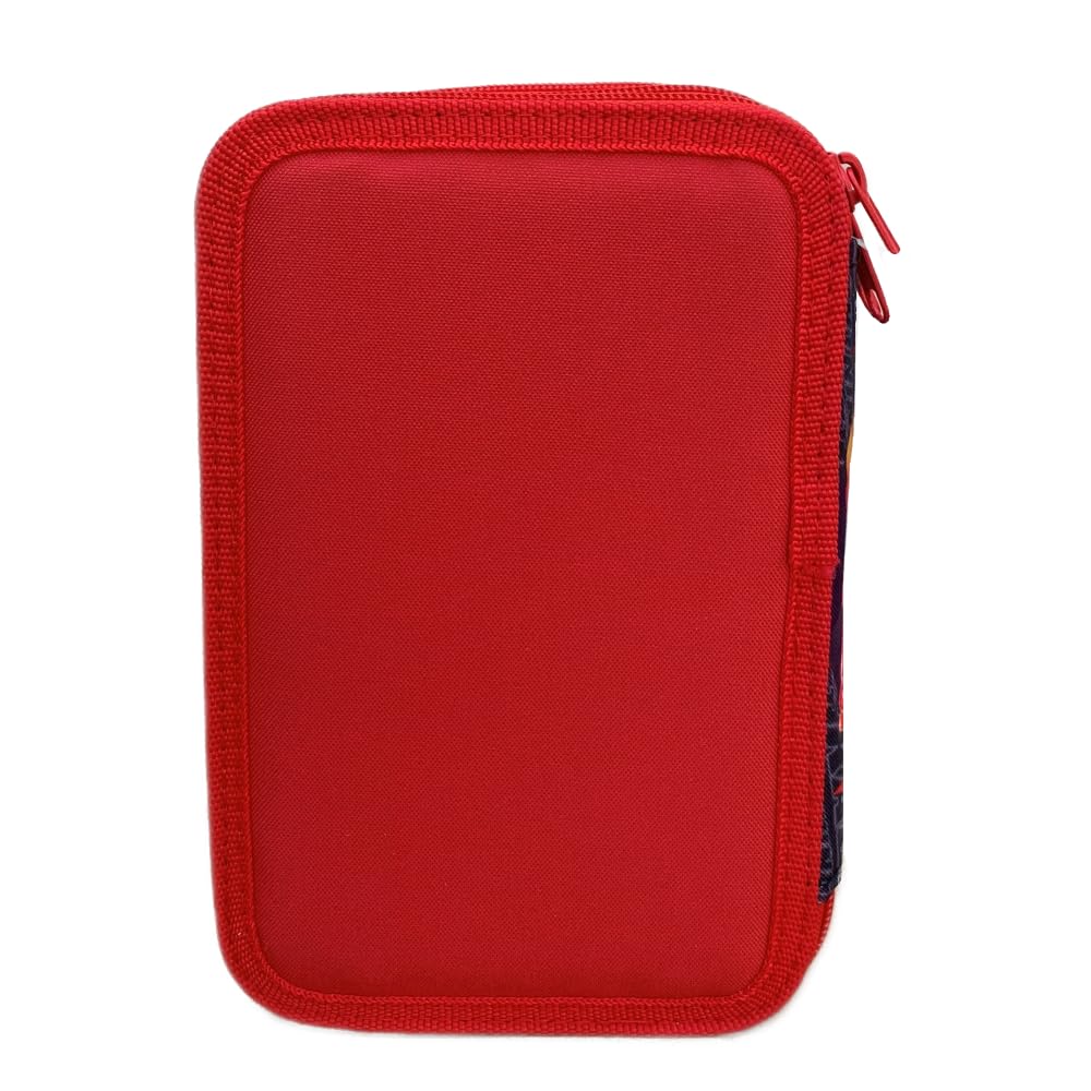 Astuccio Scuola 3 Zip, Cars, Disney, multiscomparto, Completo 44 Pezzi, Colori Giotto, 20 x 13 x 6 cm