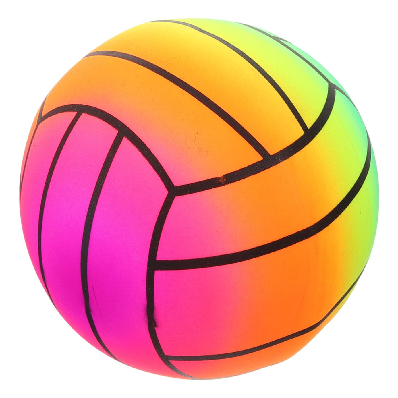 FRCOLOR Pelota de Vóley Inflable Arcoíris PVC Resistente para Aire Piscinas y Playa Juguete Deportivo para Fiesta