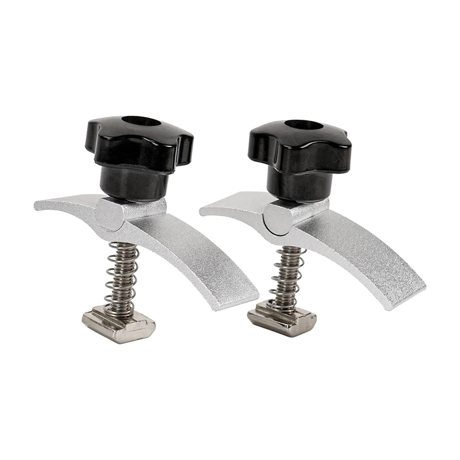 YIXANNX Aluminum Alloy Woodworking Clamps T Track Hold Down Clamp with T Bolts Quick Tightening Mechanism Addition to Any Workshop Track Hold Down Clamp with