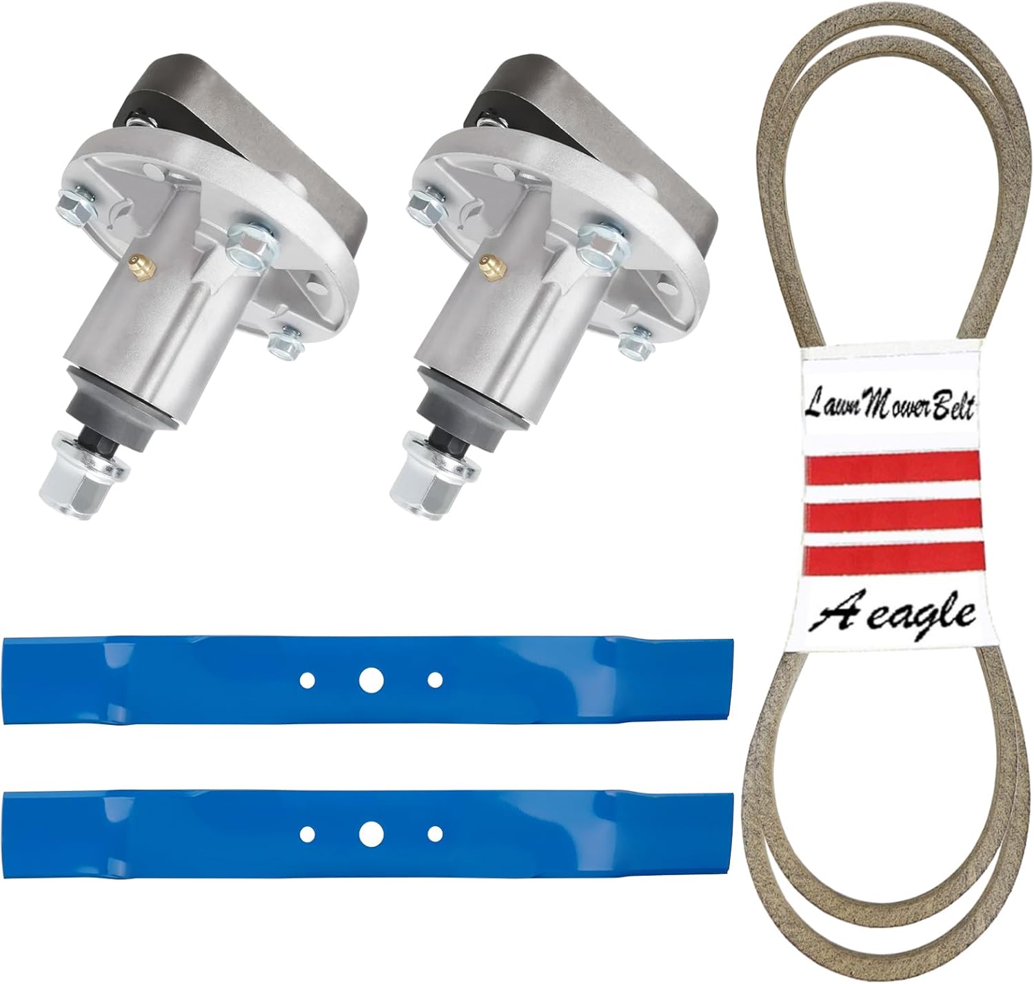 42" Mower Deck Rebuild Kit for John Deere L100 L108 L110 L111 L118 GY20995, Spindles GY20050 GY20785 Deck Belt GX20072 Blades GX20249 GX20433 GY20567 10635