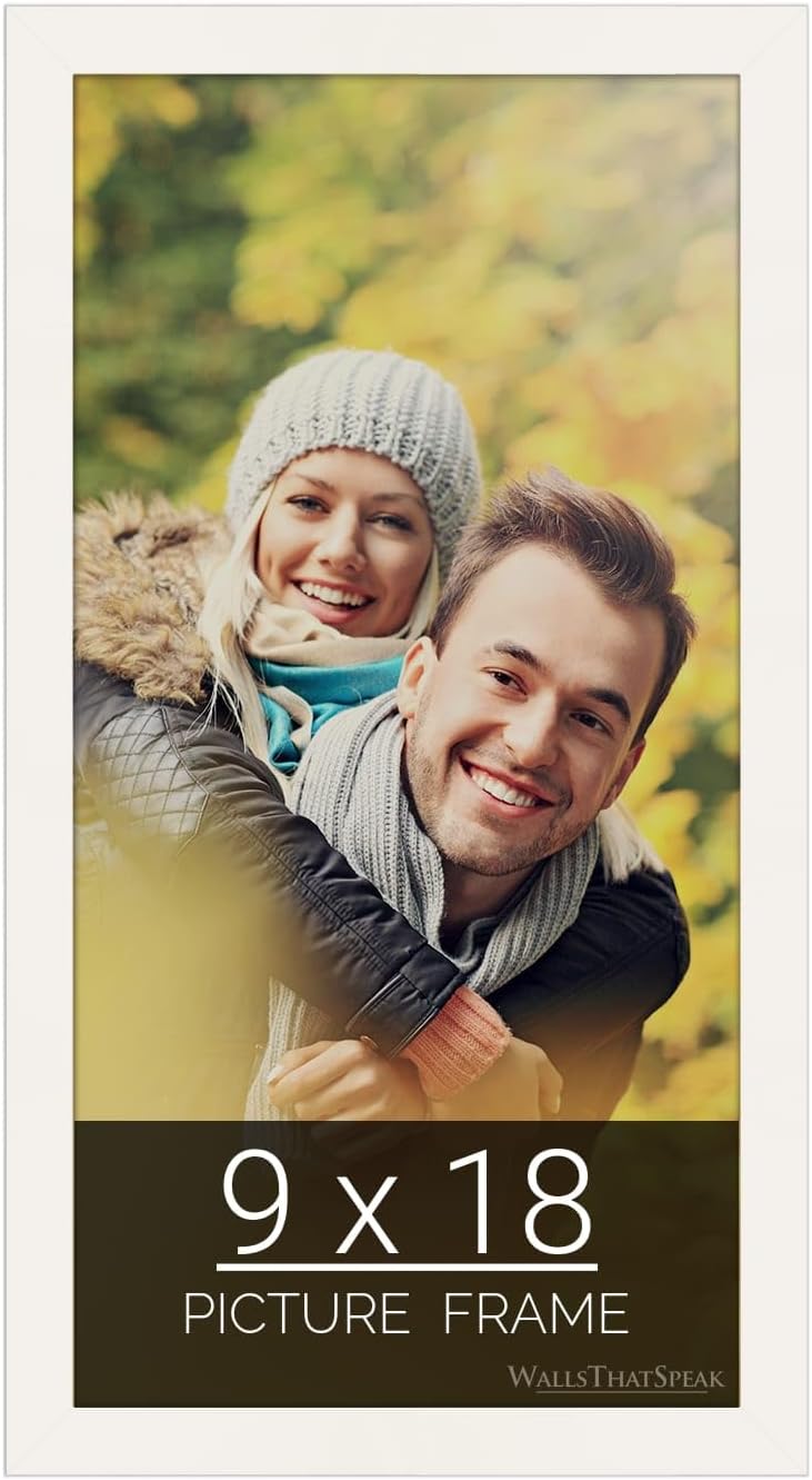 wallsthatspeak 9x18 white Picture Frame for Puzzles Posters Photos or Artwork