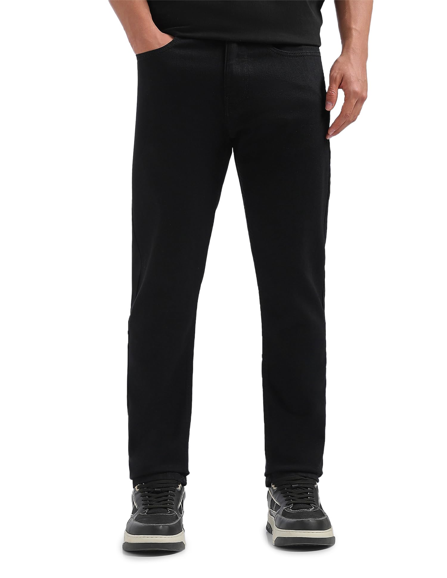 flying machine Men's Slim Tapered Fit Jeans| Solid | Mid Rise | Stretchable | Jeans for Man-picture-39