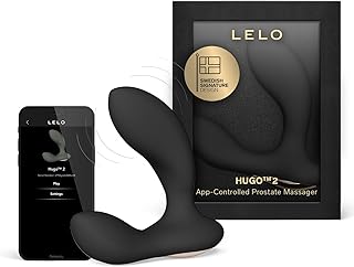 LELO HUGO 2 Vibromasseur Prostatique avec Appli via Bluetooth et 10 Modes de Plaisir, Plug Anal Sex Toys (Black)