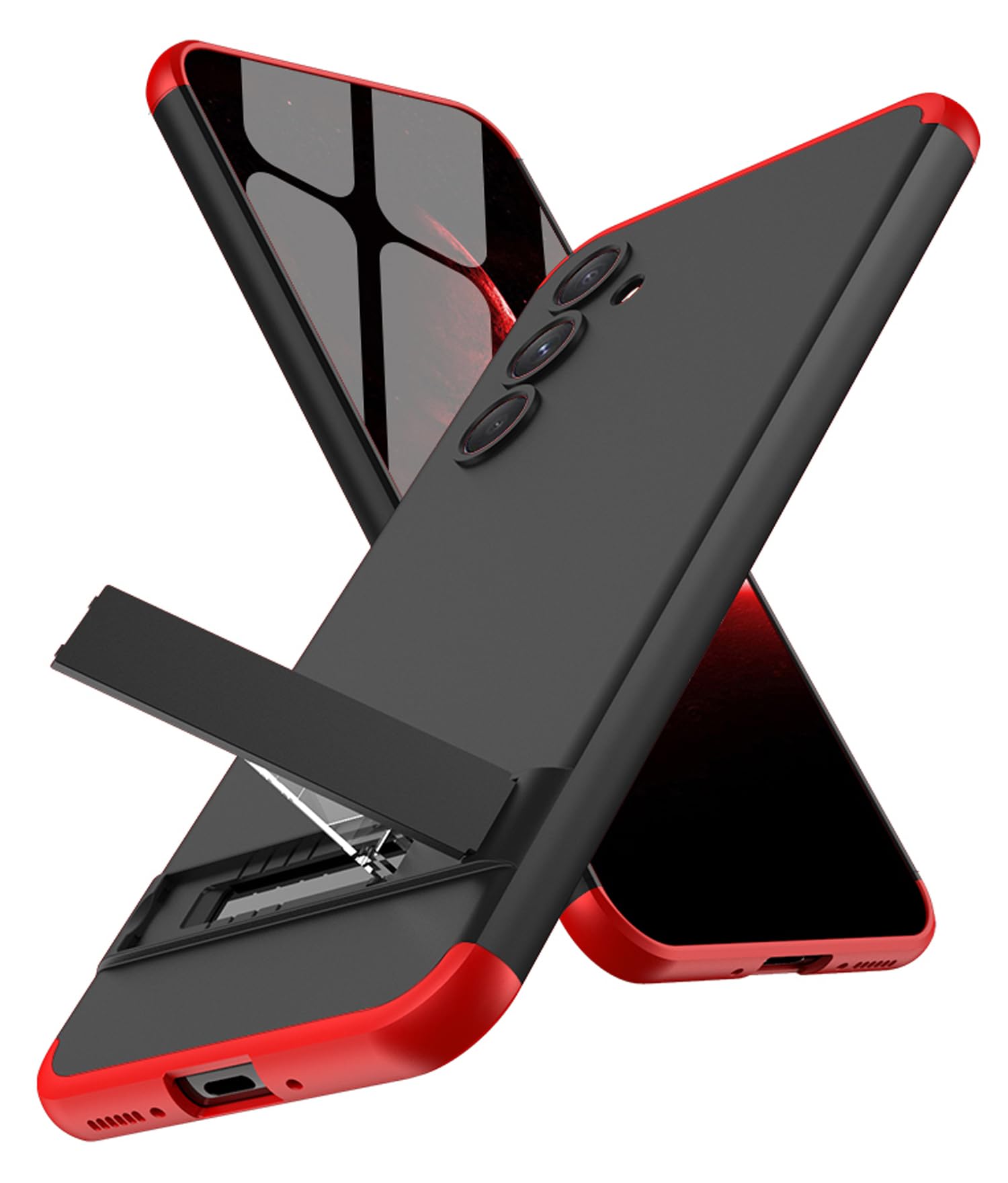 Kapa Double Dip Full 360 Protection Back Case Cover for Samsung Galaxy A54 (Red/Black) (B0C693WNZ4) Amazon Price History, Amazon Price Tracker