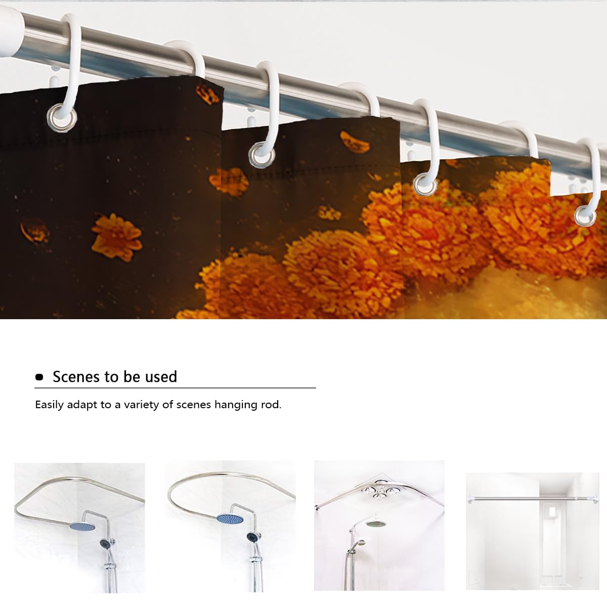Tende Doccia Scheletro Retro Gotico Bagno 200x200cm