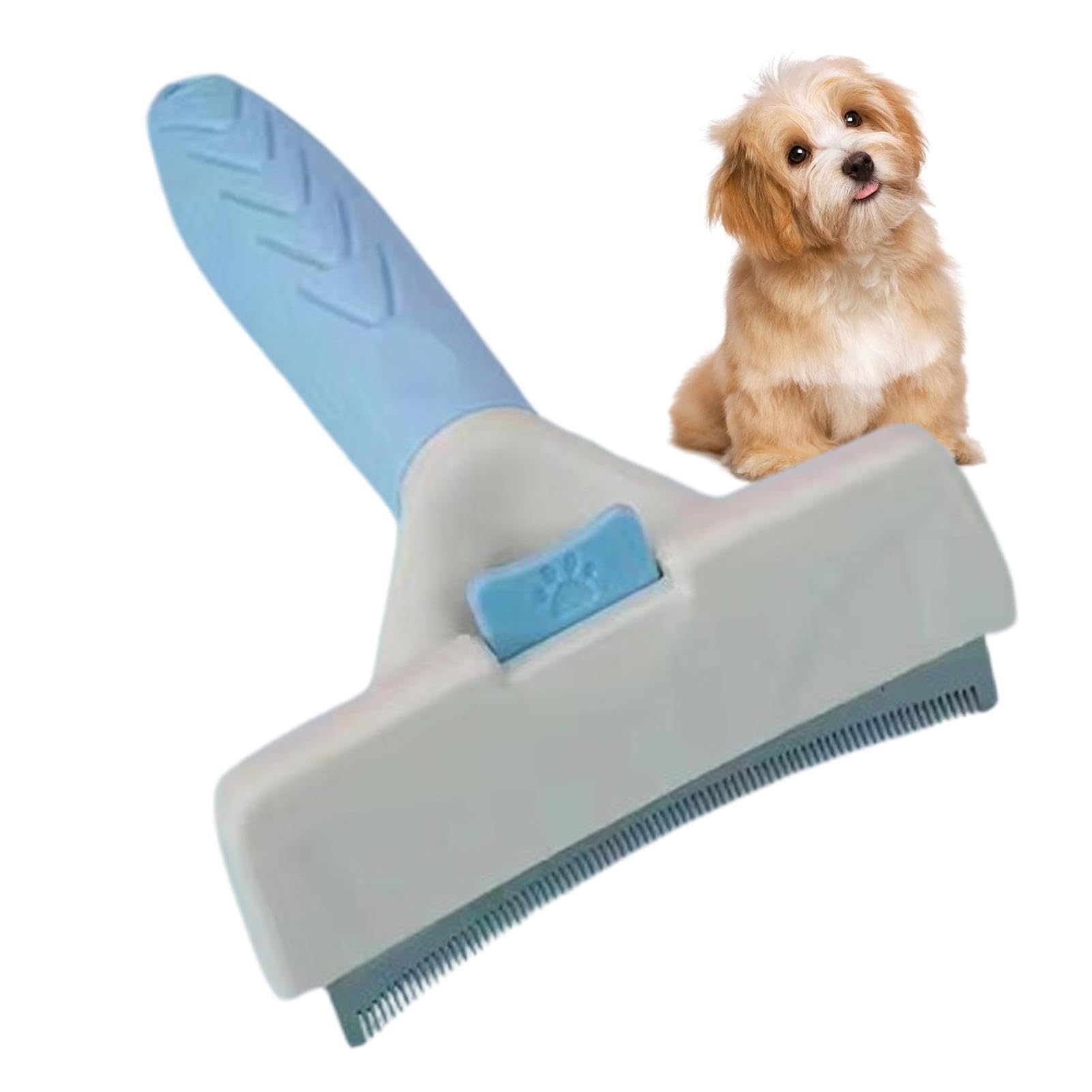 Cepillo deshedder para gatos, cepillo de aseo de acero inoxidable | para perros, agarre cómodo, cepillo eficiente de limpieza de de gato, ergonómico para mascotas, gatos y perros