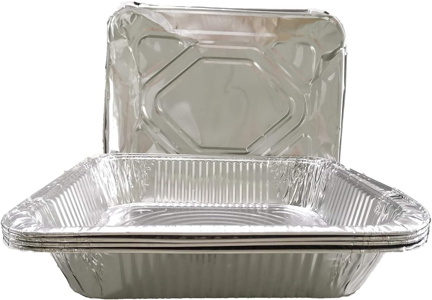 HOSL 20Pack Aluminum Foil Pans Disposable Steam Table Pans
