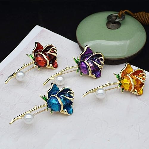 Miniatura 6 de Broche de rosa para bufanda o bolsa de abrigo para fiestas, bodas, banquetes