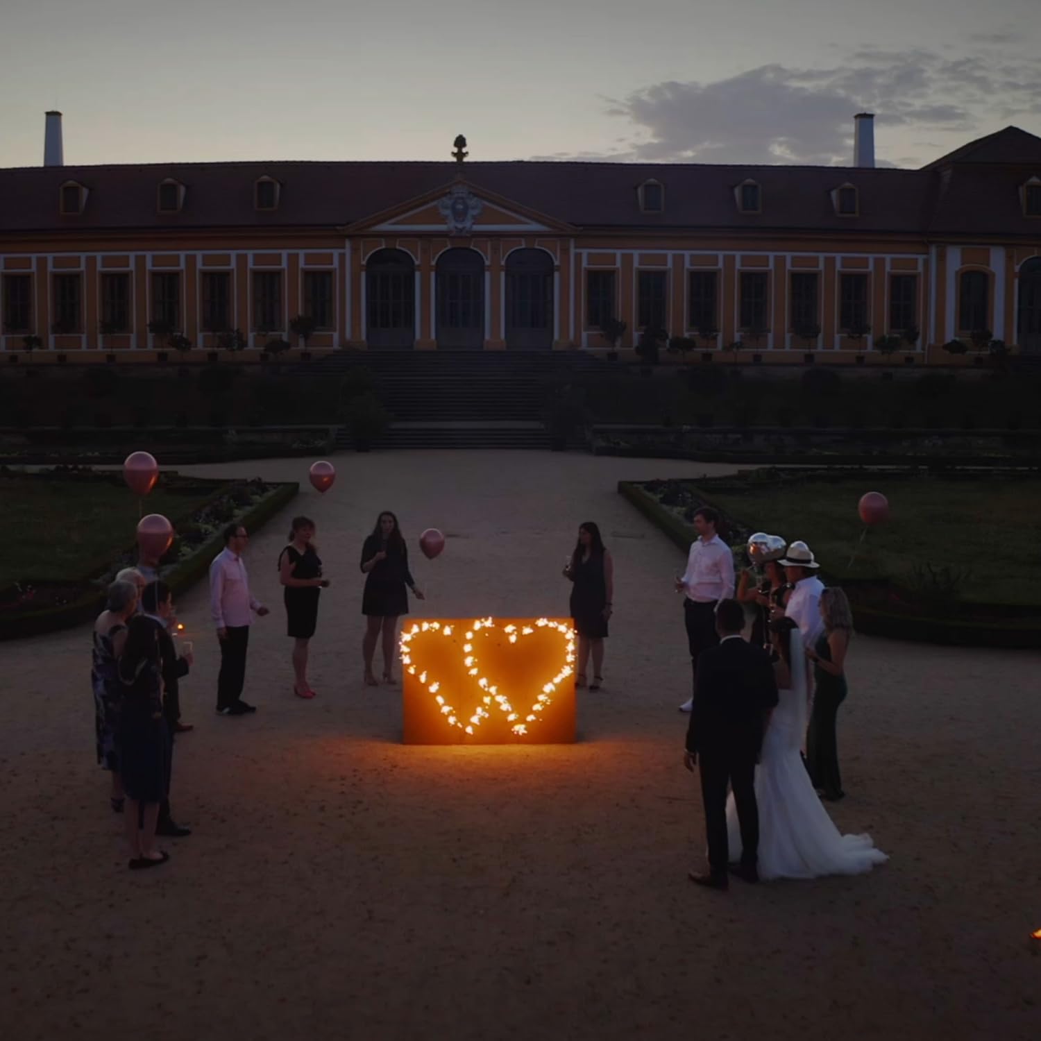 Krause & Sohn Brennendes Herz Hochzeit Verlobung Muttertag Geschenkidee Heiratsantrag (Doppelherz)