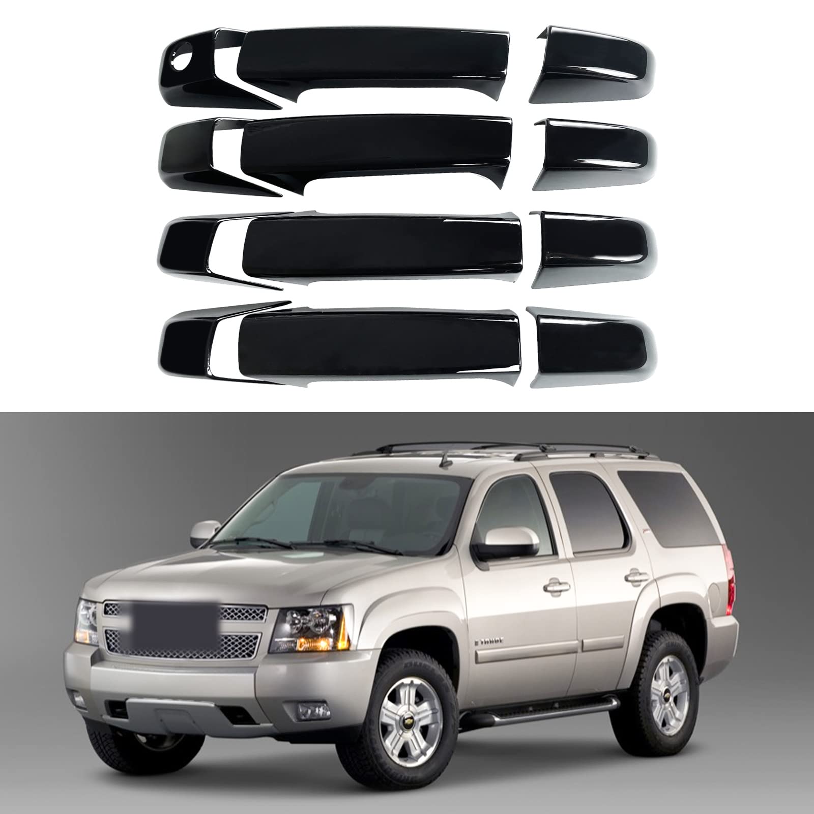 Photo 1 of BENXUTO Glossy Black Door Handle Covers (12pc) for Chevrolet/GMC