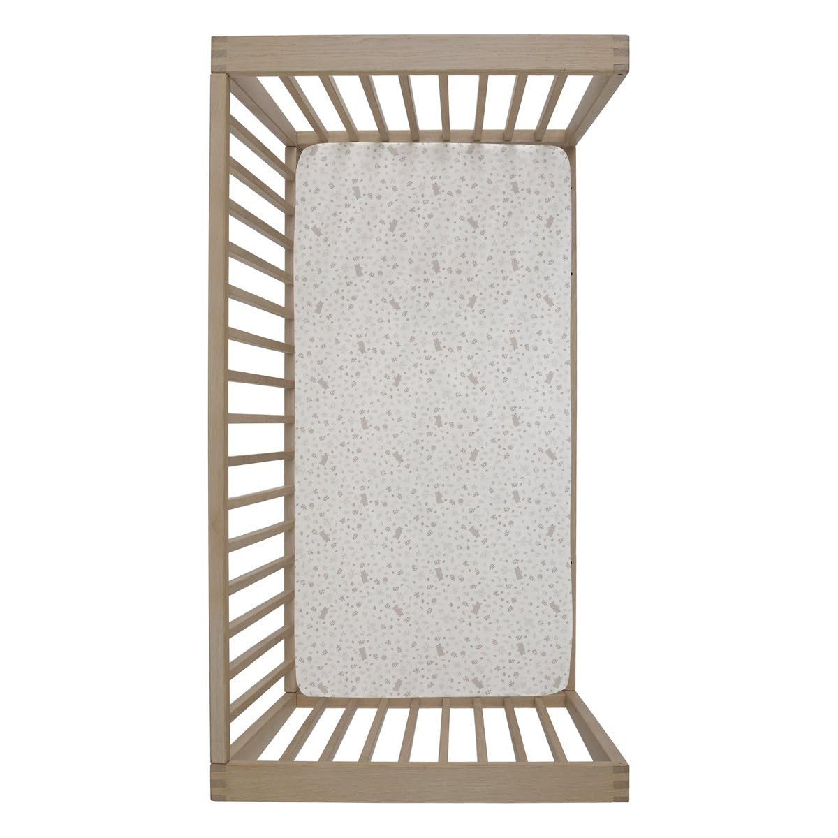 Cambrass - Sabana Bajera algodón - Sabana Ajustable con Gomas - Ropa de Cama para bebé con Tratamiento Sanitized -Bajera 2 Uds. 60x120x17 Cm Abete Beige