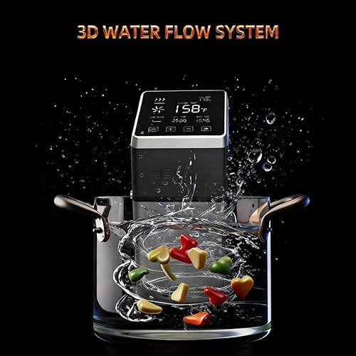 Miniatura 7 de Máquina comercial Sous Vide, olla de precisión impermeable IPX7 con pantalla LED digital, circulador de inmersión de acero inoxidable, calentamiento