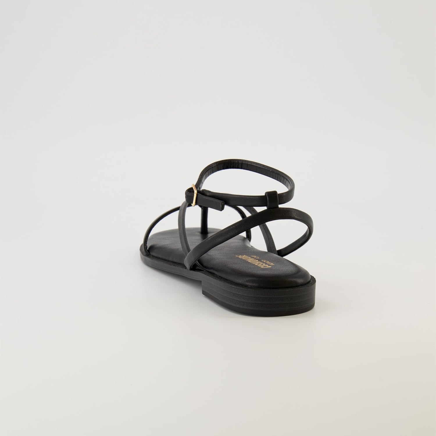 CUSHIONAIRE Women's Vida strappy flat sandal +Memory Foam and Wide Widths Available