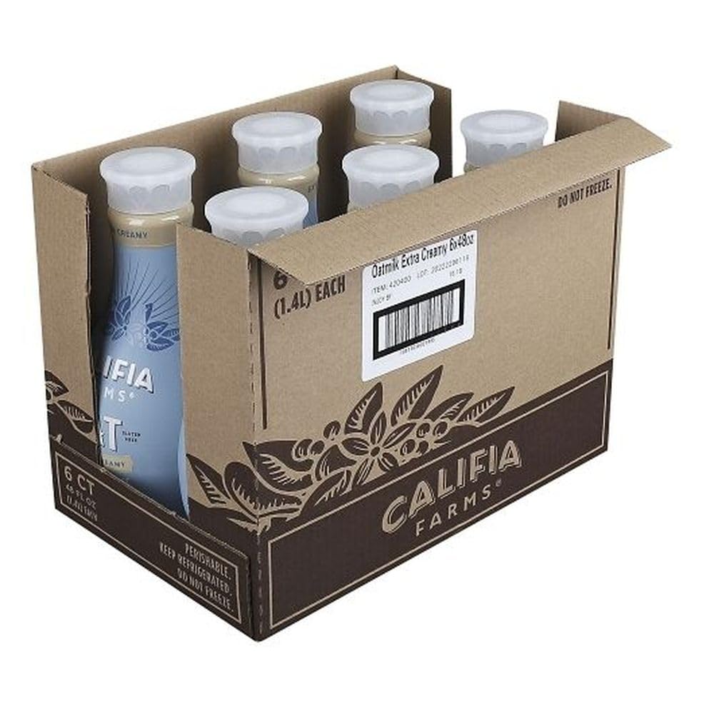 Unsweetened Oatmilk by Califia Farms – 64 Fl Oz (Pack of 6), Oatmilk, Pack of 6, Model 420351-8