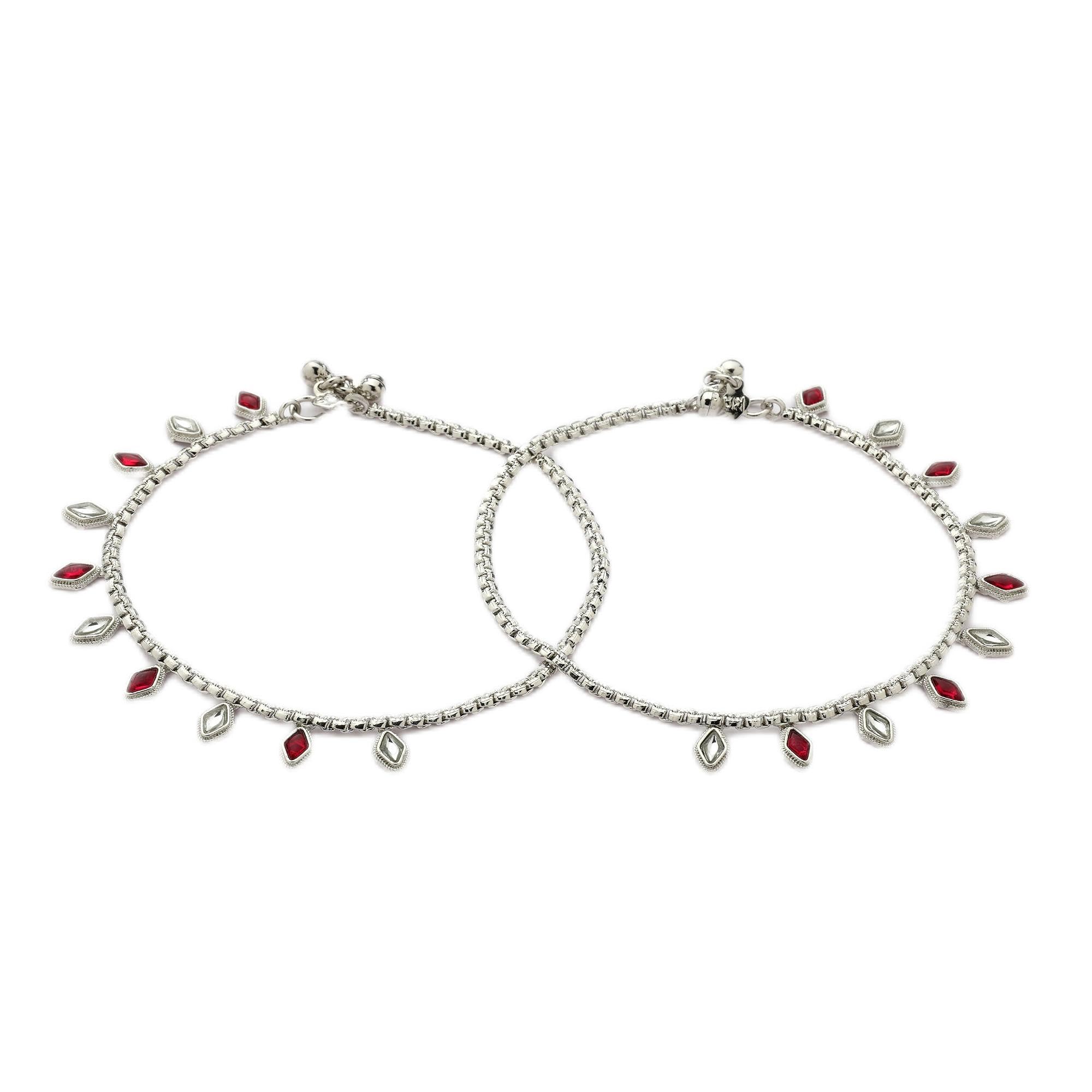 Minimal Silver-Toned Anklets – Stylish Payal for Women & Girls | Minimal Anklets-image-36