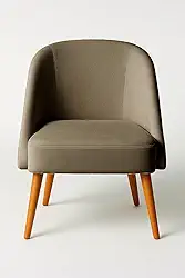 Banqueta Poltrona Lua Recepção Atendimento Penteadeira Maquiagem (Capuccino)