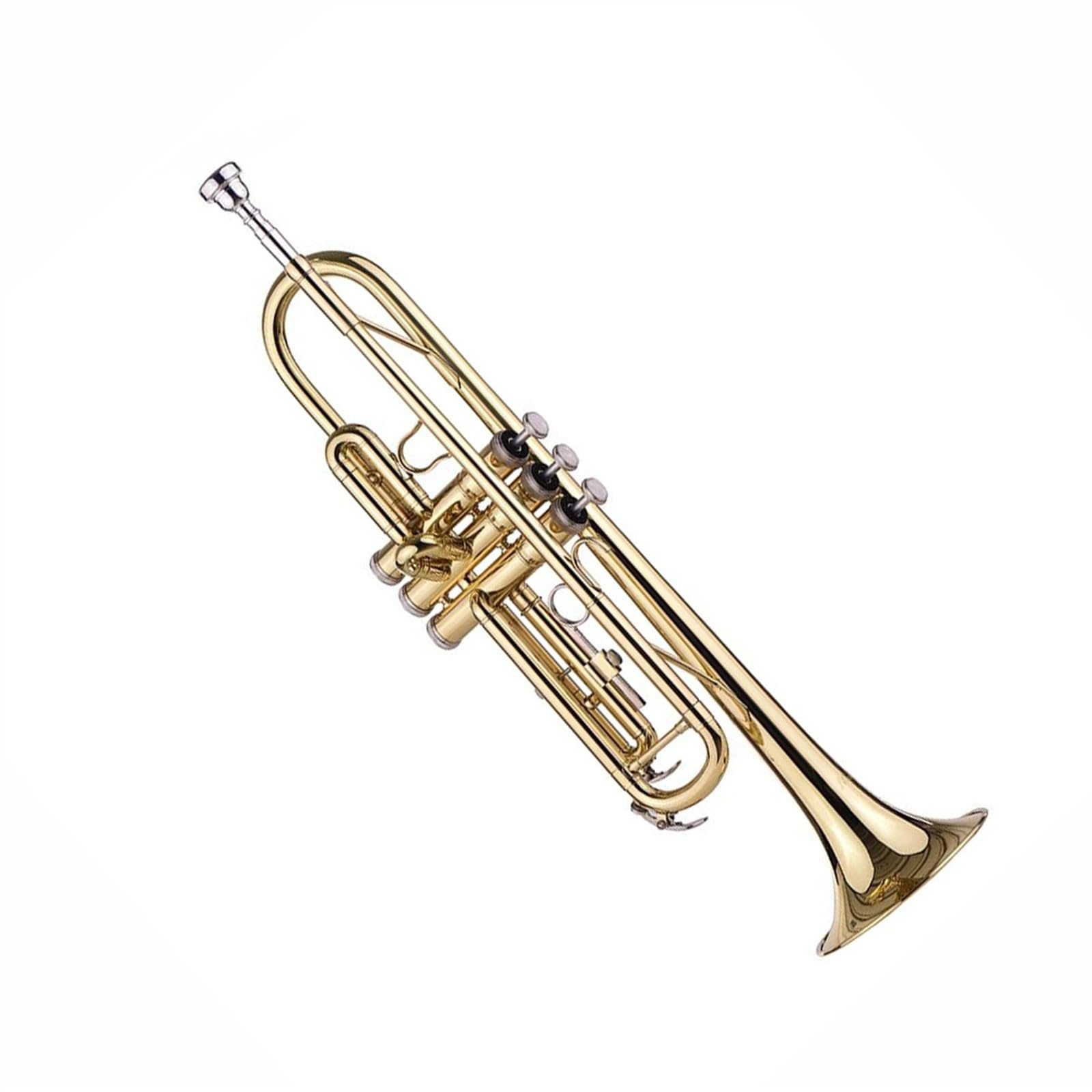 Standard Trompeten Standard-Bb-Messing-Trompete Tragetasche Handschuhe Stimmgerät Blasinstrument Professionelle Trompete Für Anfänger