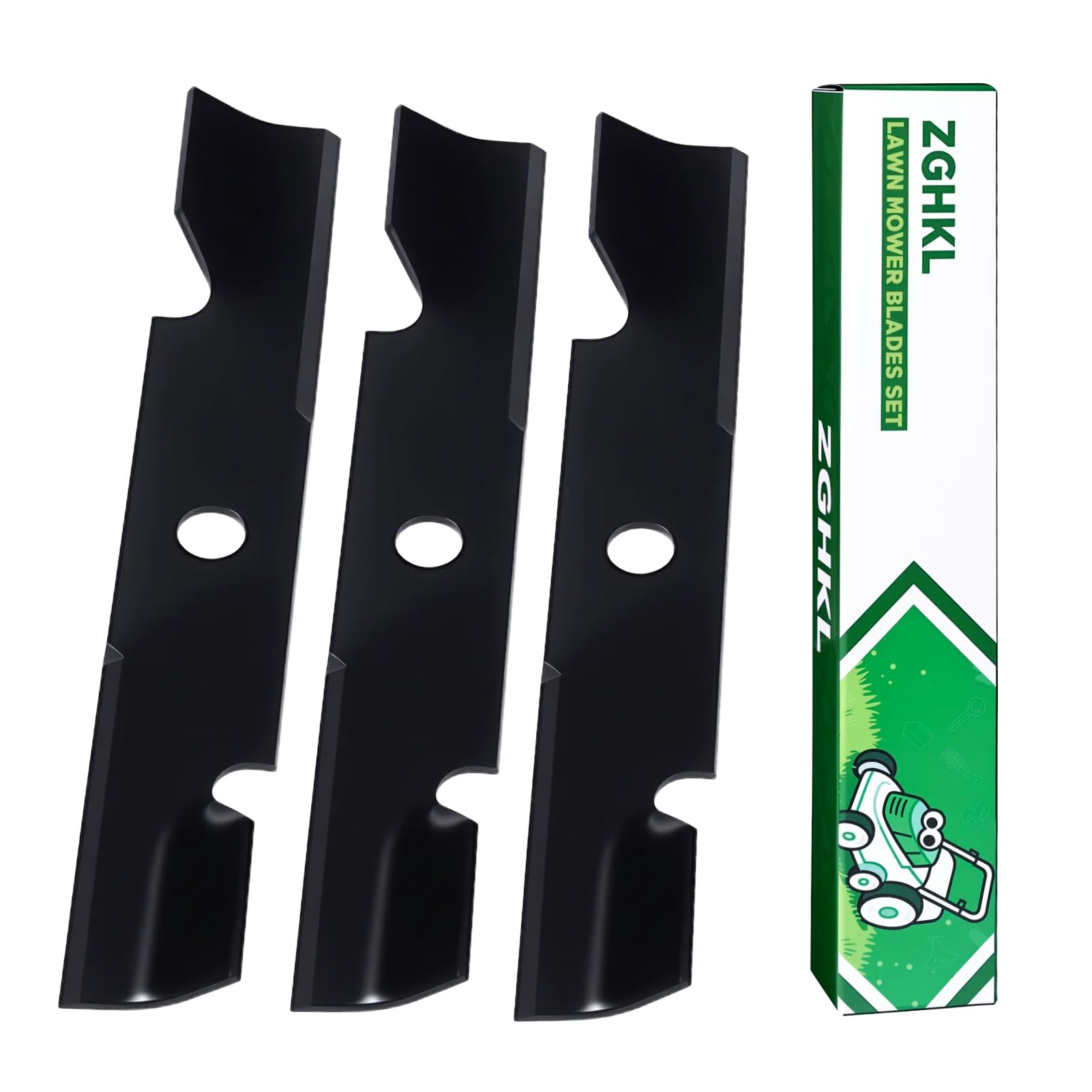 103-6401 Cuchillas para cortacésped Cuchillas Alta elevación para Mulching Repuesto para Plataforma 121,92 cm (48 Pulgadas) Paquete 3Piezas