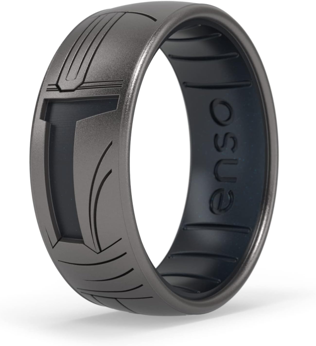 Silicone Wedding Ring - Etched Star Wars Designs - Comfortable Contour Fit - Made in USA - Ideal for Active Use