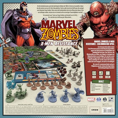 Image of CMON, Marvel Zombies: X-Men Resistance - A Zombicide Game, Connoisseur Game, Dungeon Crawler, 1-6 Players, from 14+ Years, 60 Minutes, German, Multicoloured, Colourful